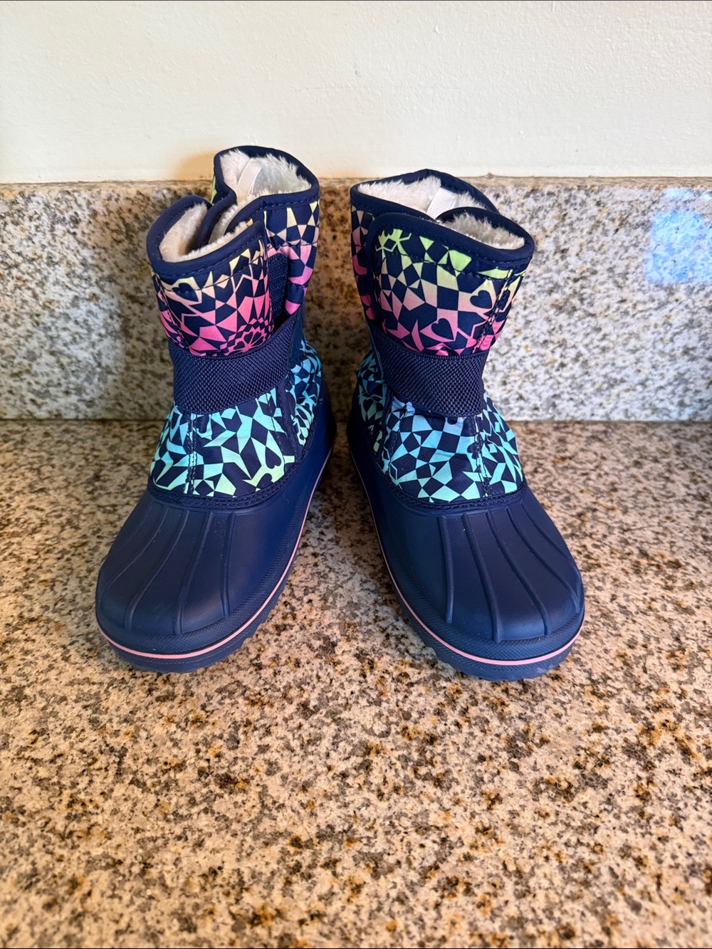 The Children’s Place - Girls' Geometric Winter Boots sz 11